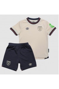 Fotbalové Dres West Ham United Dětské Venkovní Oblečení 2025-26 Krátký Rukáv (+ trenýrky)